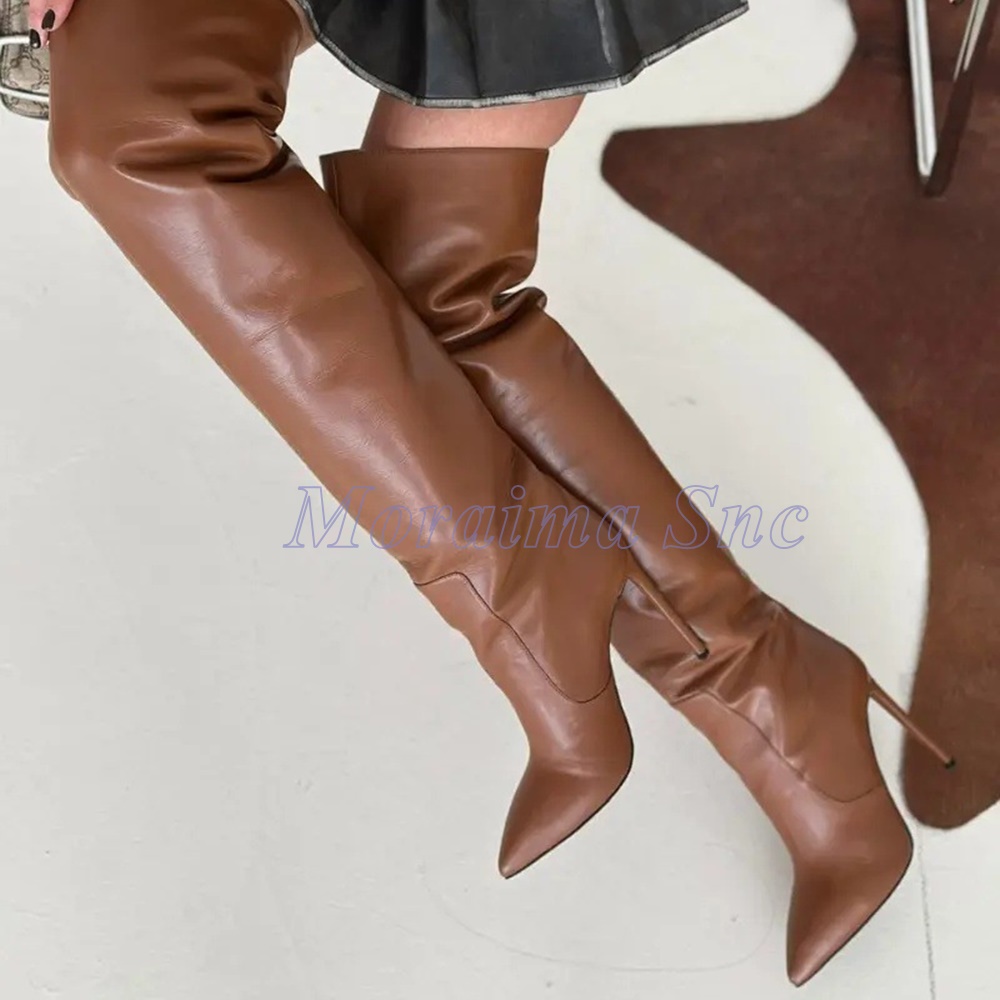 Women'S Fashion Winter 2026 - Sexy Pointed Toe Thigh High Boots