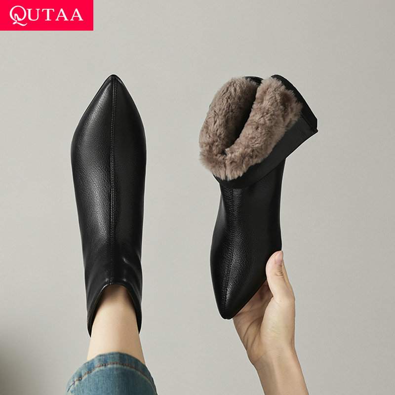 Women'S Fashion Winter 2026 - QUTAA 2026 Fashion Winter Women Ankle