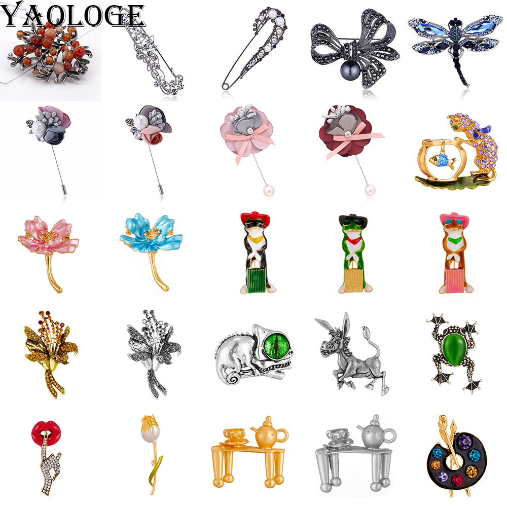 Women'S Fashion Retailers - YAOLOGE Novel Chic Flower Brooch For