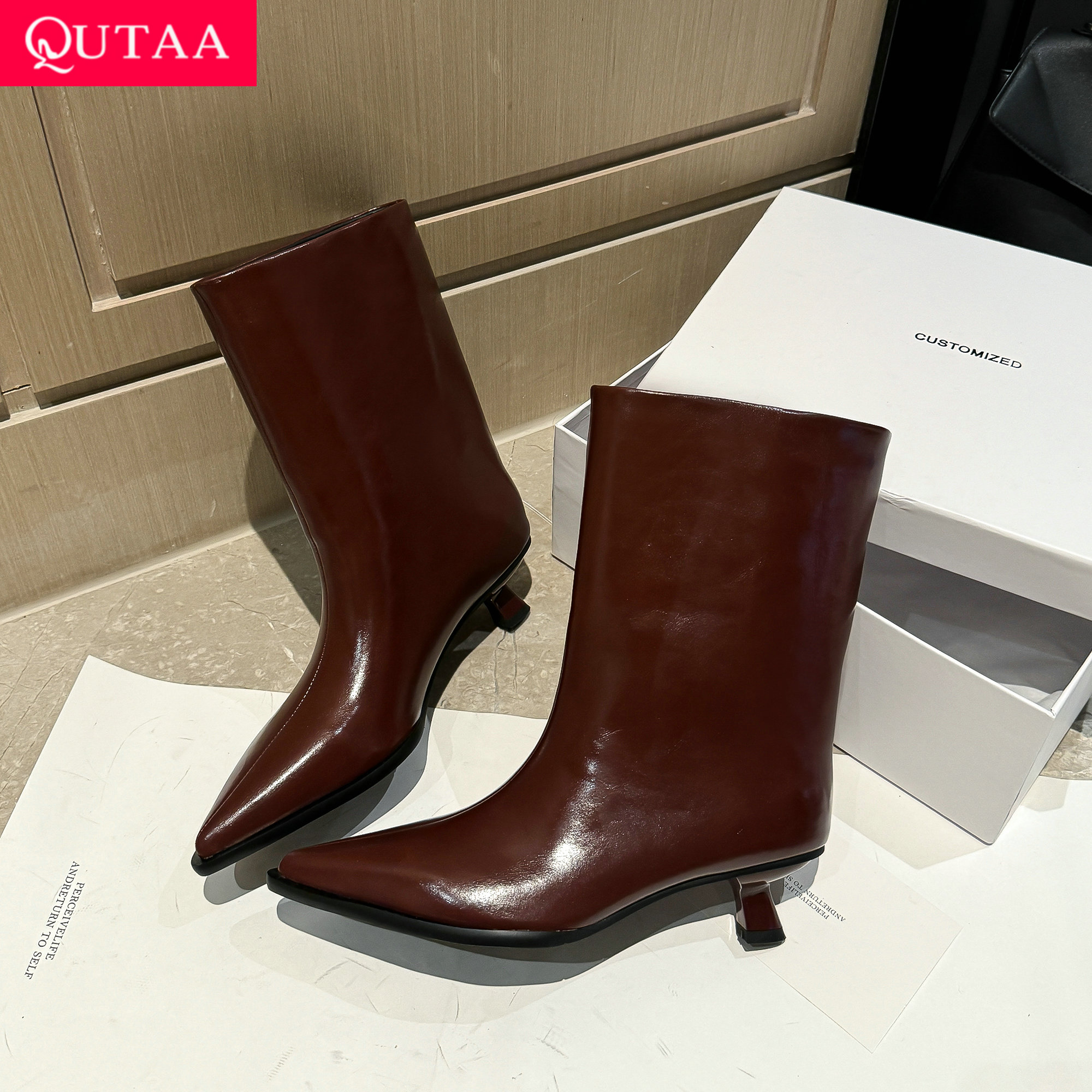 Women'S Fashion Winter 2026 - QUTAA 2026 Fashion Women Winter Ankle