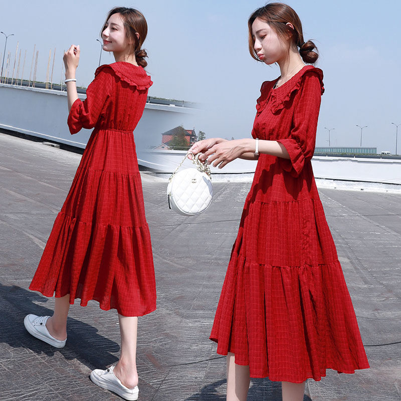 Midi Fashion Elegant 2025 Puff - Wrap Blouse Chiffon reseña y precio