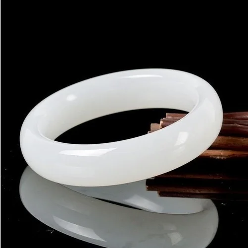 Genuine Natural White Jade Ban - Women Fashion Jewellery reseña y precio