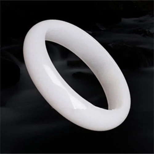 Genuine Natural White Jade Ban - Women Fashion Jewellery reseña y precio