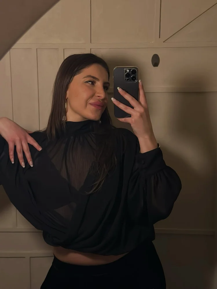 Sexy Black Sheer Chiffon Blous - Wrap Blouse Chiffon reseña y precio