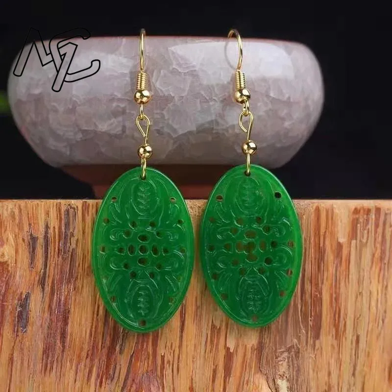 925 Silver Natural Green Jade  - Women Fashion Jewellery reseña y precio
