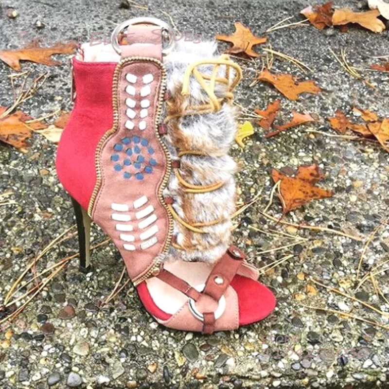 Gray Velvet Rope Wrapped Reddi - Women'S Fashion Boots reseña y precio
