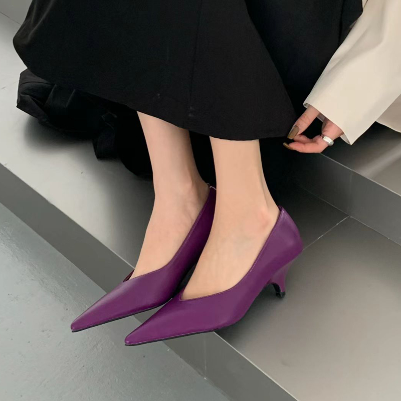 SUOJIALUN 2025 Spring New Bran - Women Fashion Heels reseña y precio