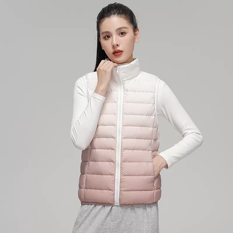Women Fashion Gradient Ultra L - Puffer Vest Fashion Women reseña y precio