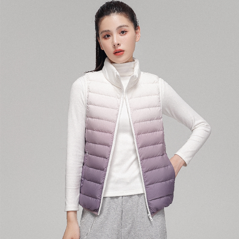 Women Fashion Gradient Ultra L - Puffer Vest Fashion Women reseña y precio