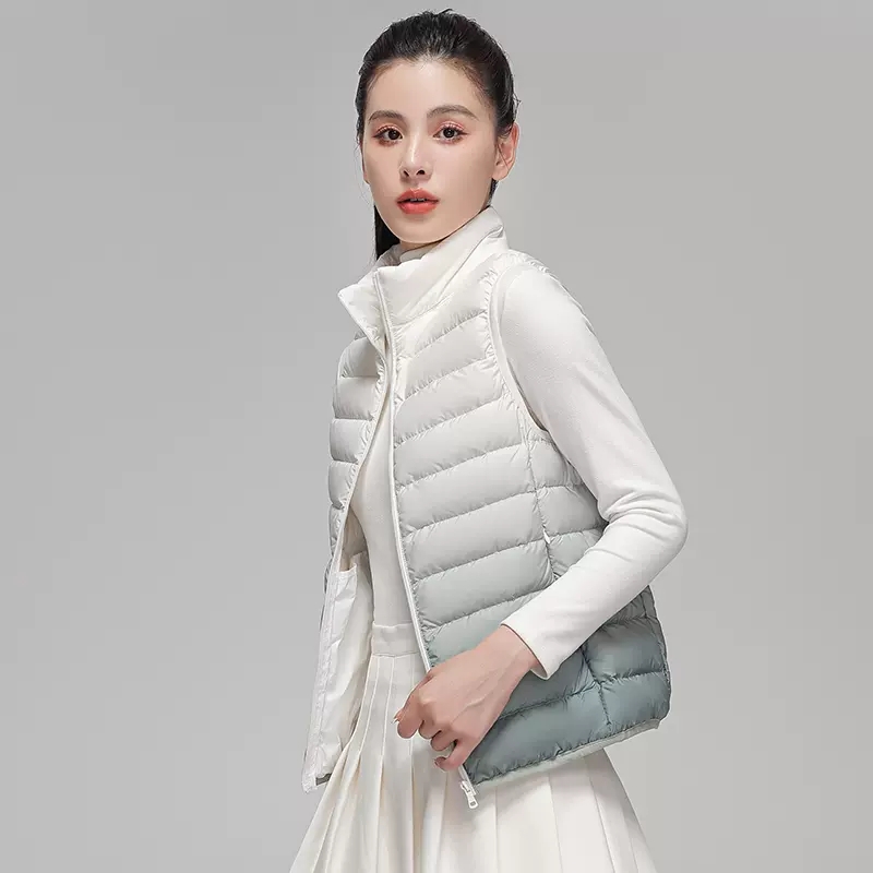 Women Fashion Gradient Ultra L - Puffer Vest Fashion Women reseña y precio