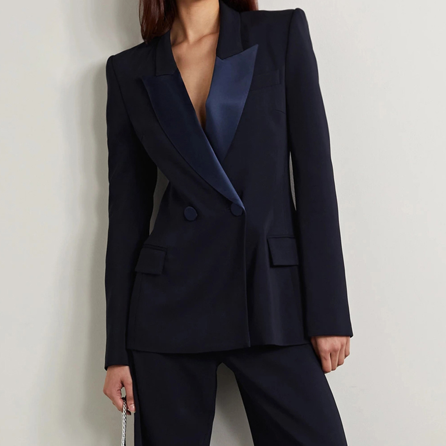 Allingentle Deep Blue Lapel Wo - Women'S Fashion Blazer reseña y precio