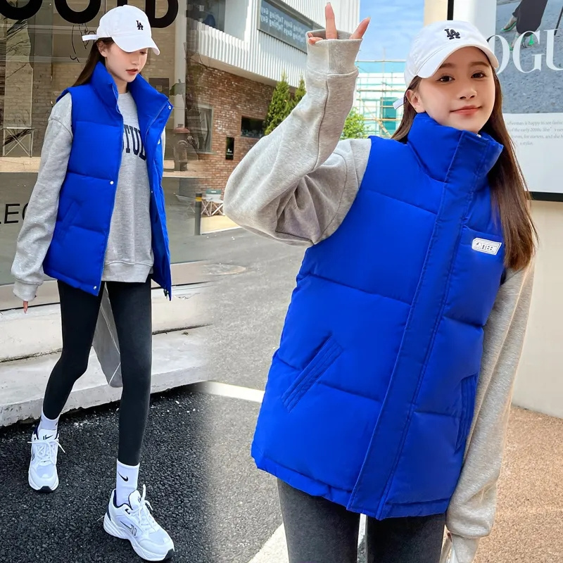 Fall Winter Warm Cropped Vest  - Puffer Vest Fashion Women reseña y precio