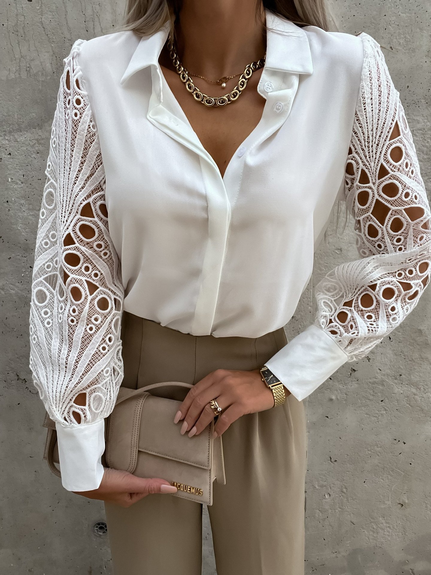 Women Elegant Solid Chiffon Bl - Wrap Blouse Chiffon reseña y precio