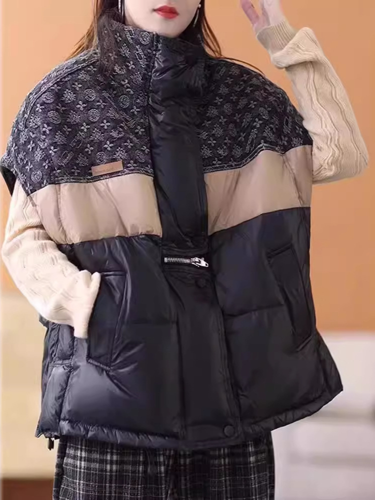 Fashion Retro Down Jacket Vest - Puffer Vest Fashion Women reseña y precio