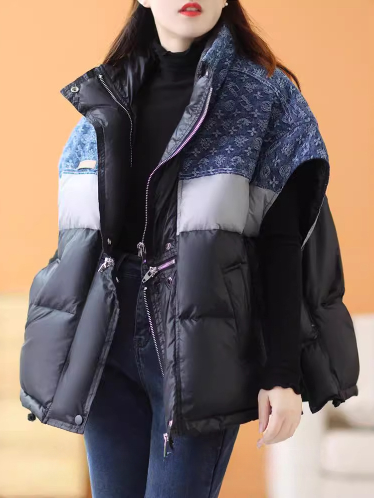 Fashion Retro Down Jacket Vest - Puffer Vest Fashion Women reseña y precio