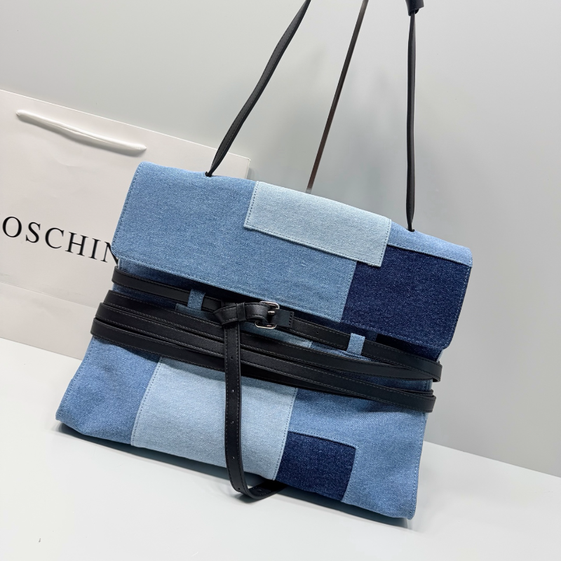 Color Block Denim Handbag Cros - Crossbody Bag Women reseña y precio
