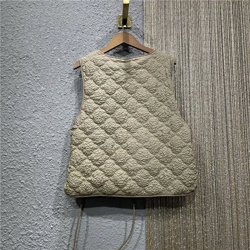 Vintage Women Lace-up V-neck S - Puffer Vest Fashion Women reseña y precio