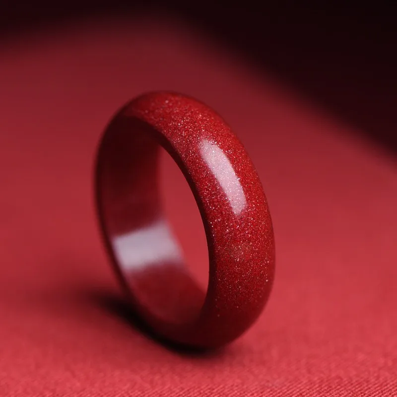 Natural Authentic Cinnabar Rin - Women Fashion Jewellery reseña y precio