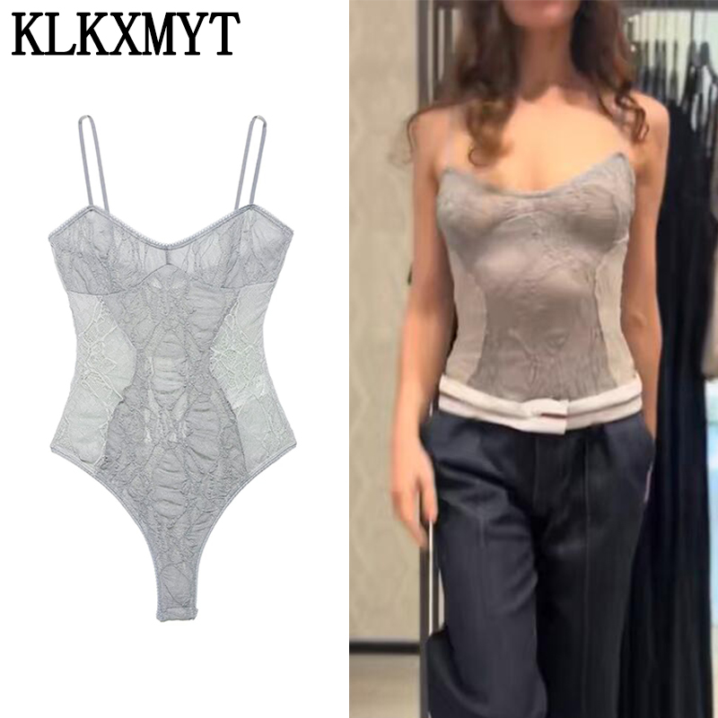 KLKXMYT Women Lace Patchwork B - Lace Trim Cami reseña y precio