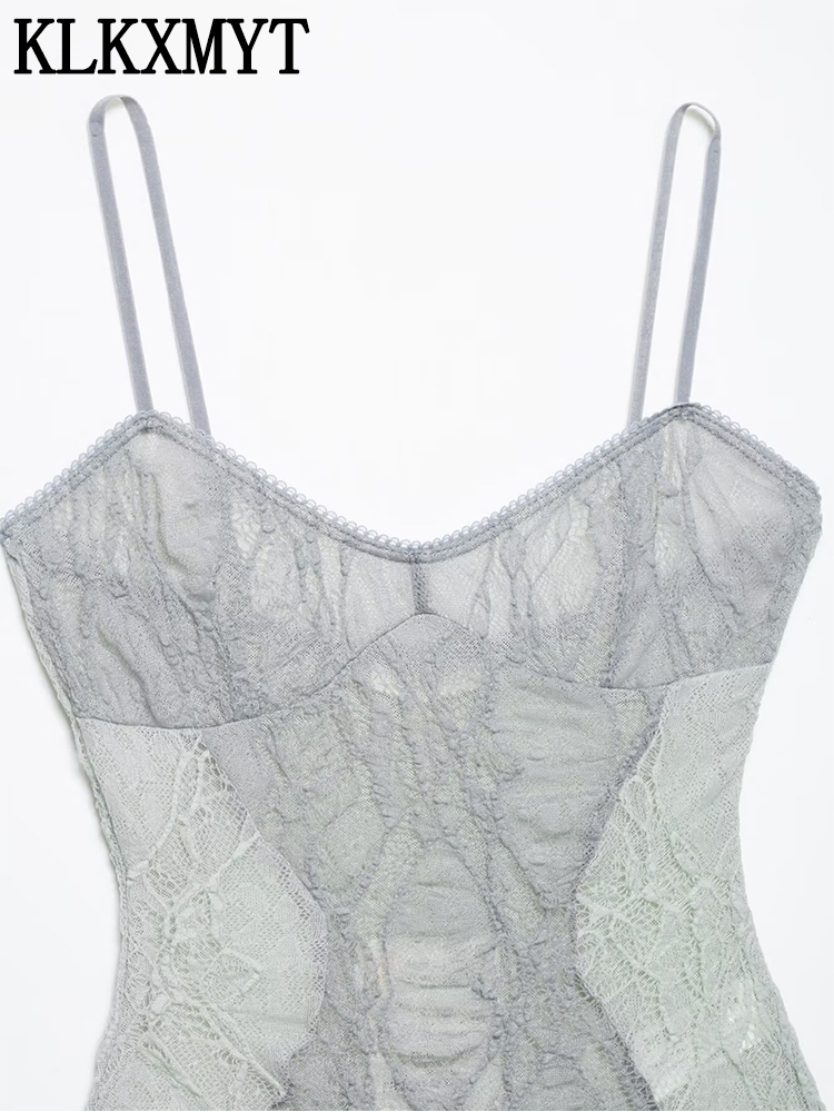 KLKXMYT Women Lace Patchwork B - Lace Trim Cami reseña y precio
