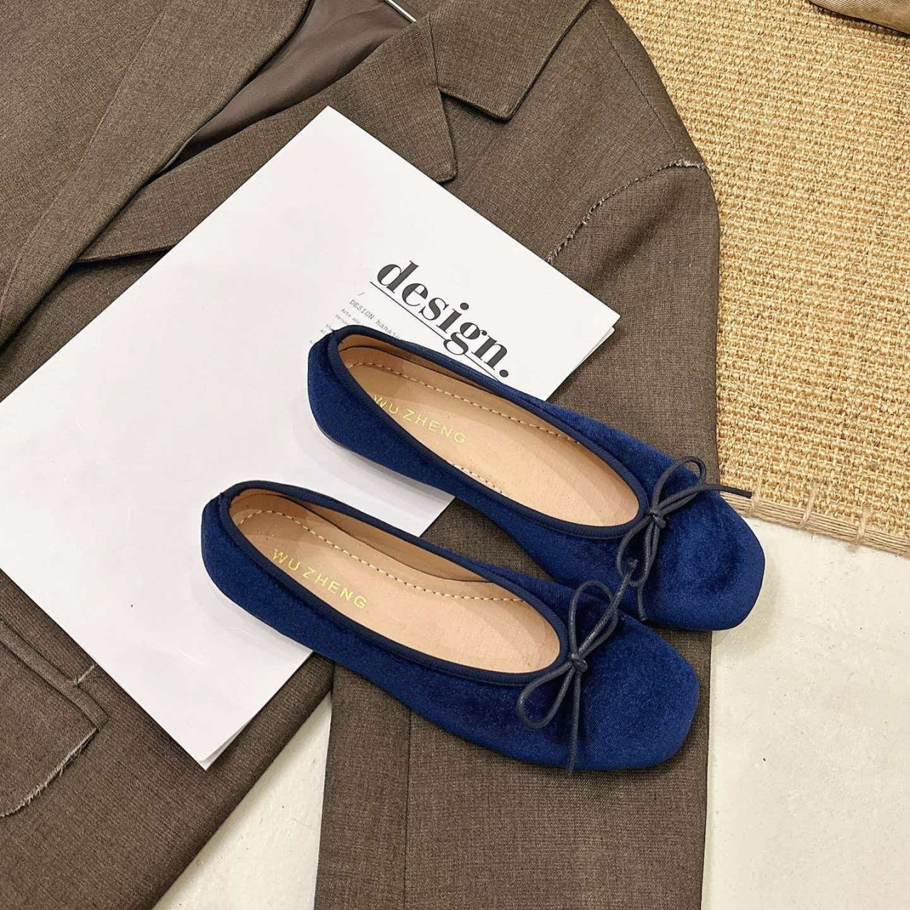 French-style high-end velvet b - Women Fashion Heels reseña y precio