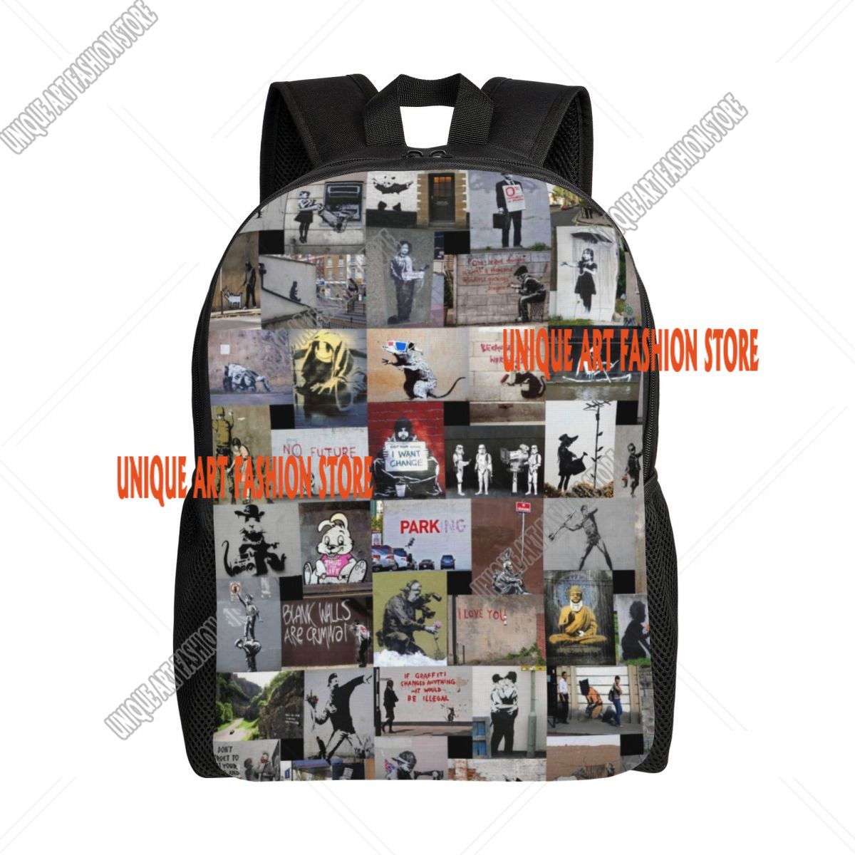 Graffiti Laptop Backpack Men W - Women'S Fashion London reseña y precio