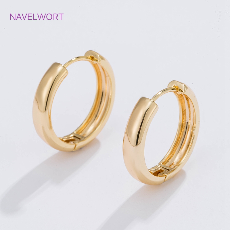 6 Sizes Gold Plated Circle Hoo - Women Fashion Jewellery reseña y precio