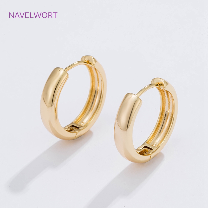 6 Sizes Gold Plated Circle Hoo - Women Fashion Jewellery reseña y precio