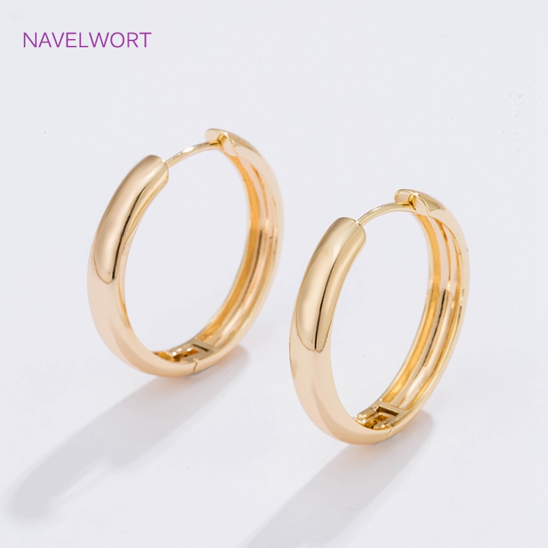 6 Sizes Gold Plated Circle Hoo - Women Fashion Jewellery reseña y precio