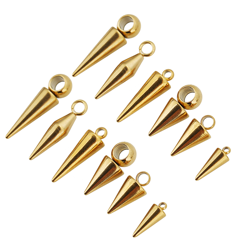 10pcs Stainless Steel Cone Cha - Women Fashion Jewellery reseña y precio