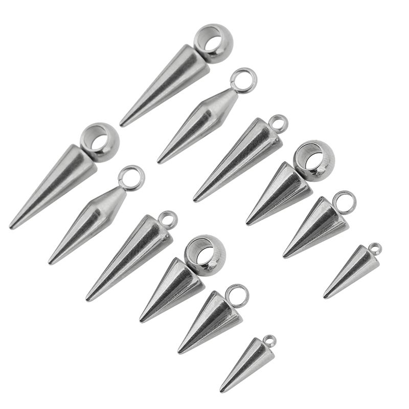 10pcs Stainless Steel Cone Cha - Women Fashion Jewellery reseña y precio