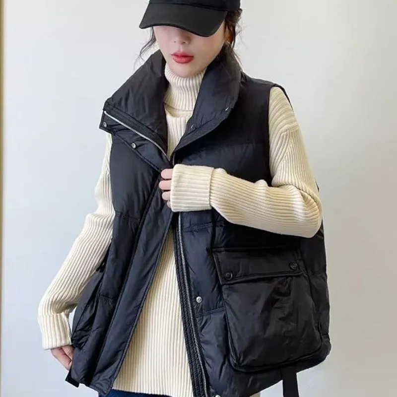 Autumn Winter Lady Fashion Puf - Puffer Vest Fashion Women reseña y precio