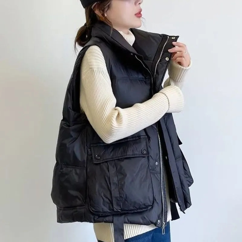 Autumn Winter Lady Fashion Puf - Puffer Vest Fashion Women reseña y precio
