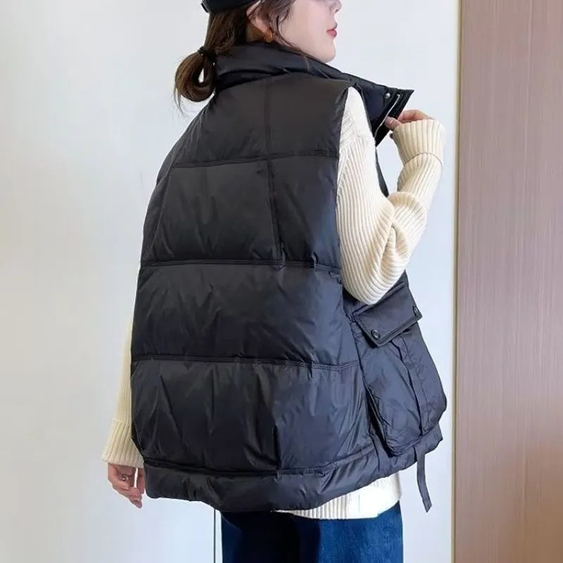 Autumn Winter Lady Fashion Puf - Puffer Vest Fashion Women reseña y precio