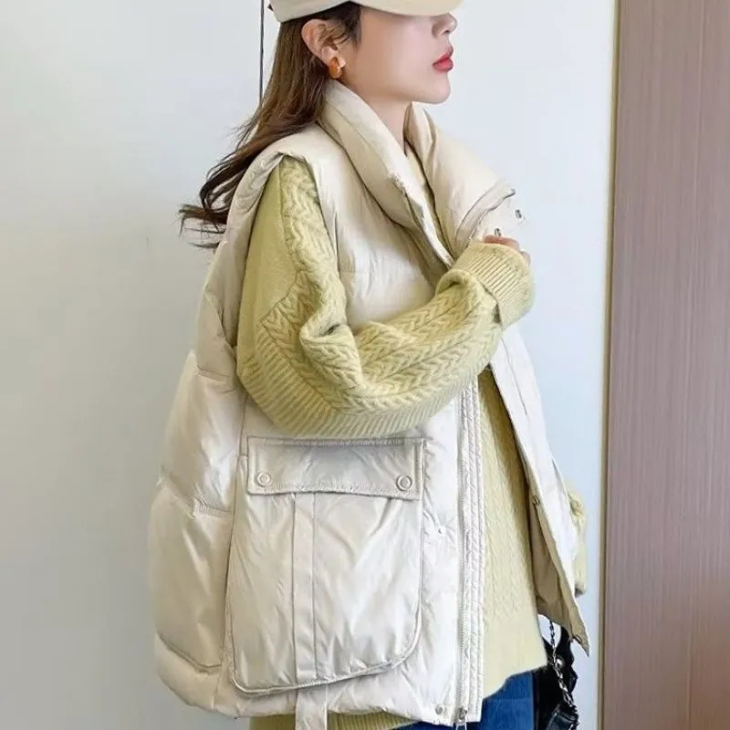 Autumn Winter Lady Fashion Puf - Puffer Vest Fashion Women reseña y precio
