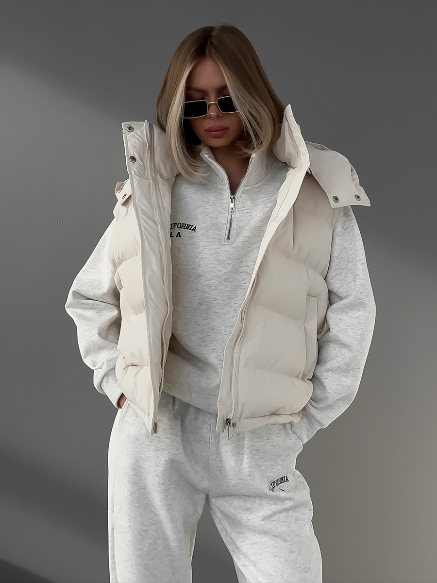 Women's Autumn Winter Sleevele - Puffer Vest Fashion Women reseña y precio