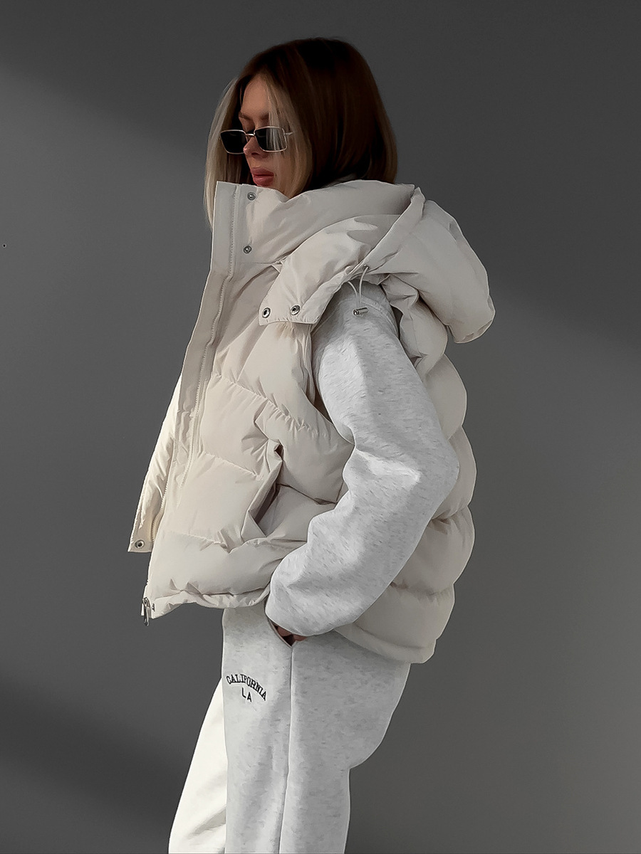 Women's Autumn Winter Sleevele - Puffer Vest Fashion Women reseña y precio