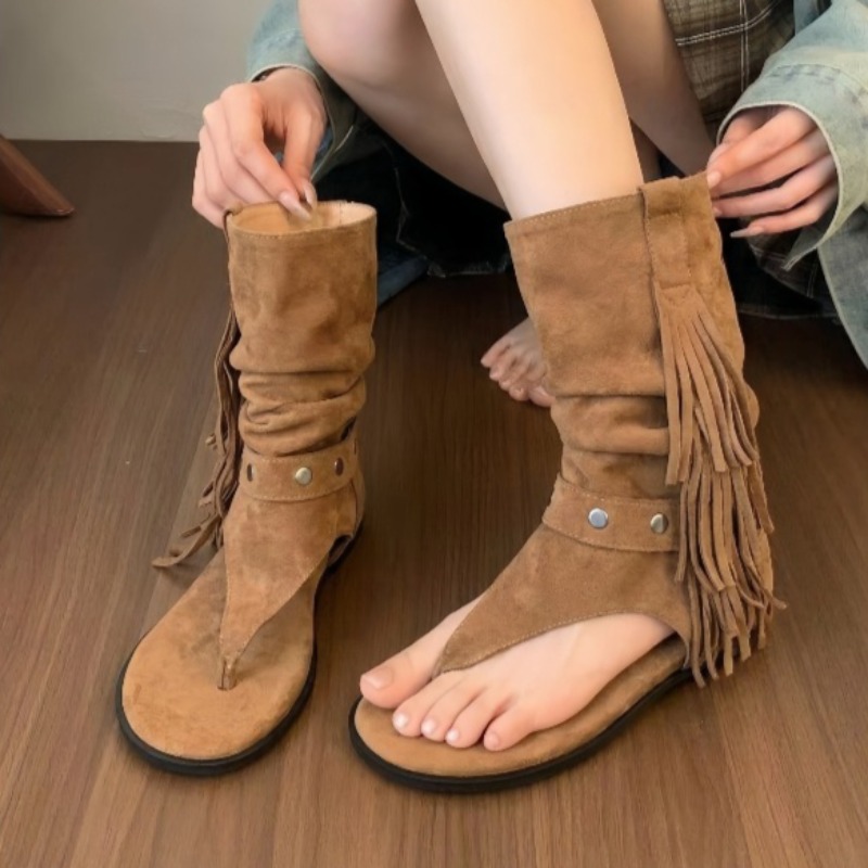 Studed Clip-Toe Block Heel San - Women'S Fashion Boots reseña y precio