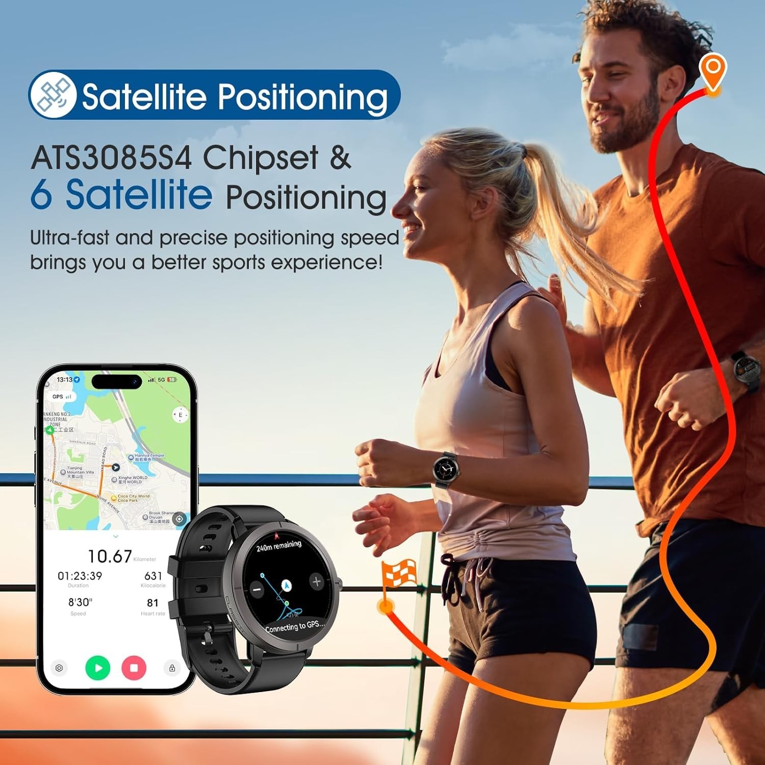 MoriTech GPS Smart Watch AMOLE - Women'S Fashion Retailers reseña y precio