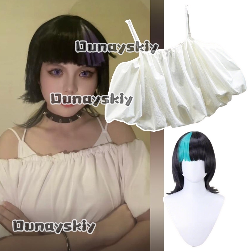 aBc01Hoshi Kirara Roro Cosplay - Off Shoulder Top reseña y precio