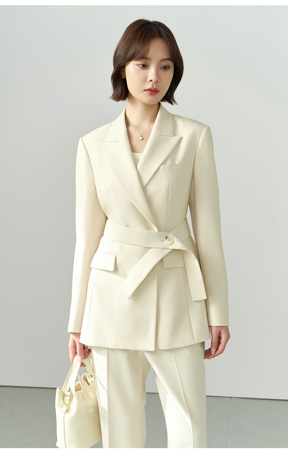 Allingentle Ivory Women's 2 Pi - Women'S Fashion Blazer reseña y precio