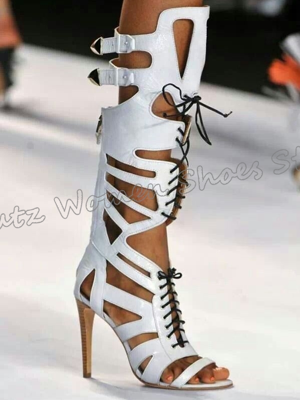 Sneaker Boot Knee High Lace-Up - Women'S Fashion Boots reseña y precio