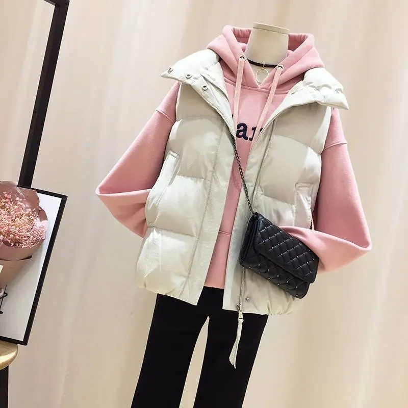 2025 Ladies Short Puffer Waist - Puffer Vest Fashion Women reseña y precio