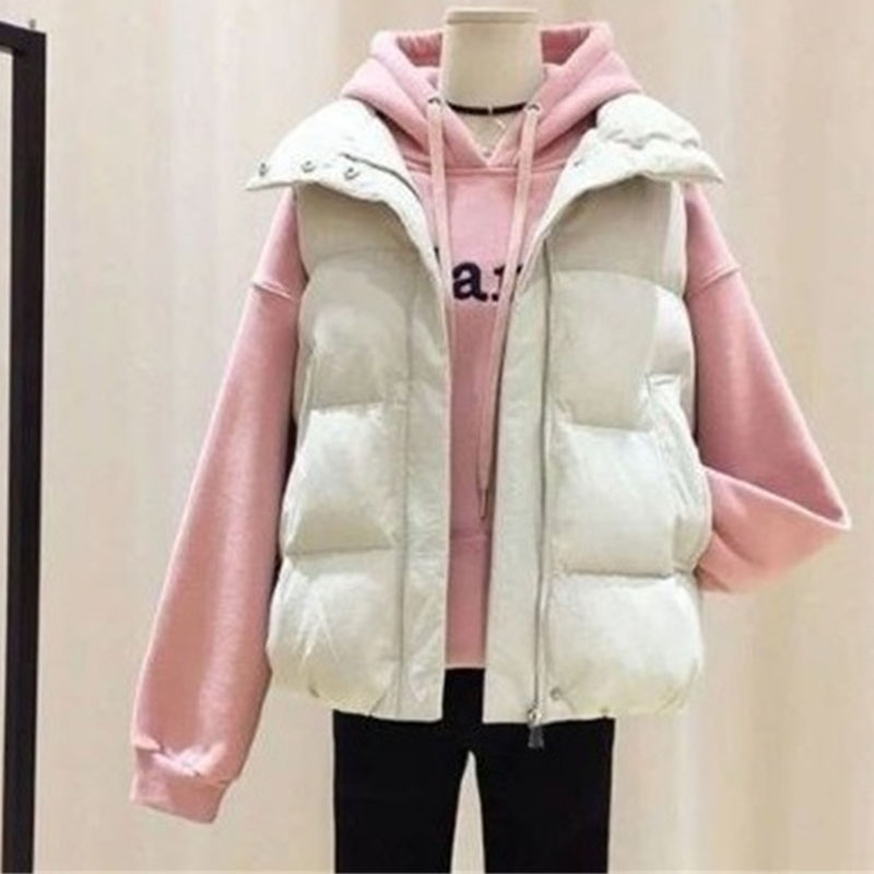 2025 Ladies Short Puffer Waist - Puffer Vest Fashion Women reseña y precio