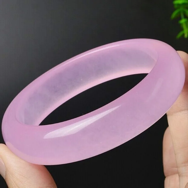 Genuine Natural Pink Jade Bang - Women Fashion Jewellery reseña y precio