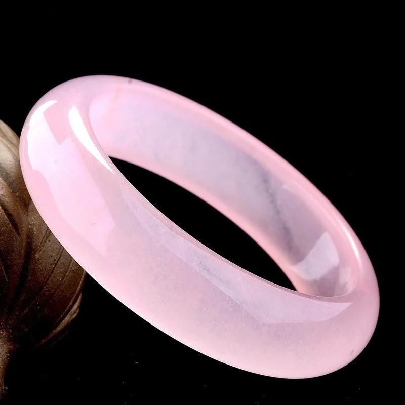 Genuine Natural Pink Jade Bang - Women Fashion Jewellery reseña y precio