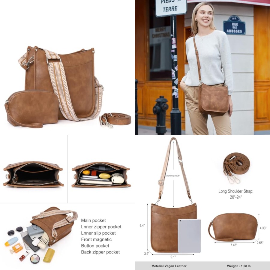 CLUCI Purses for Women, Vegen  - Crossbody Bag Women reseña y precio