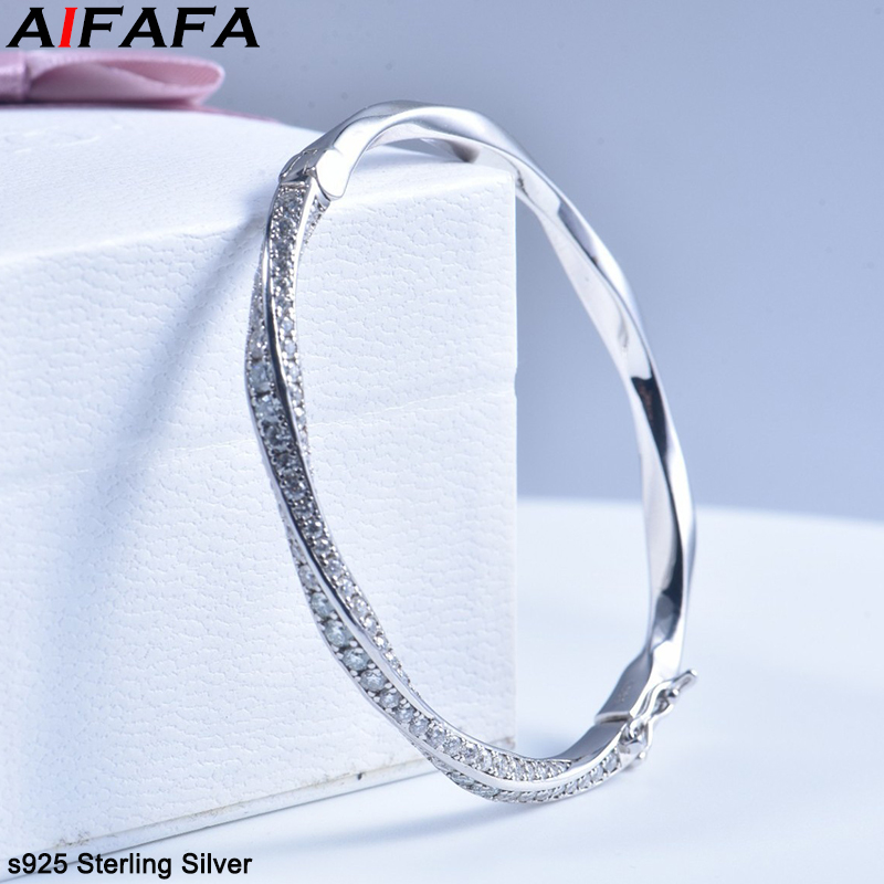 s925 Sterling Silver Bangle fo - Women Fashion Jewellery reseña y precio