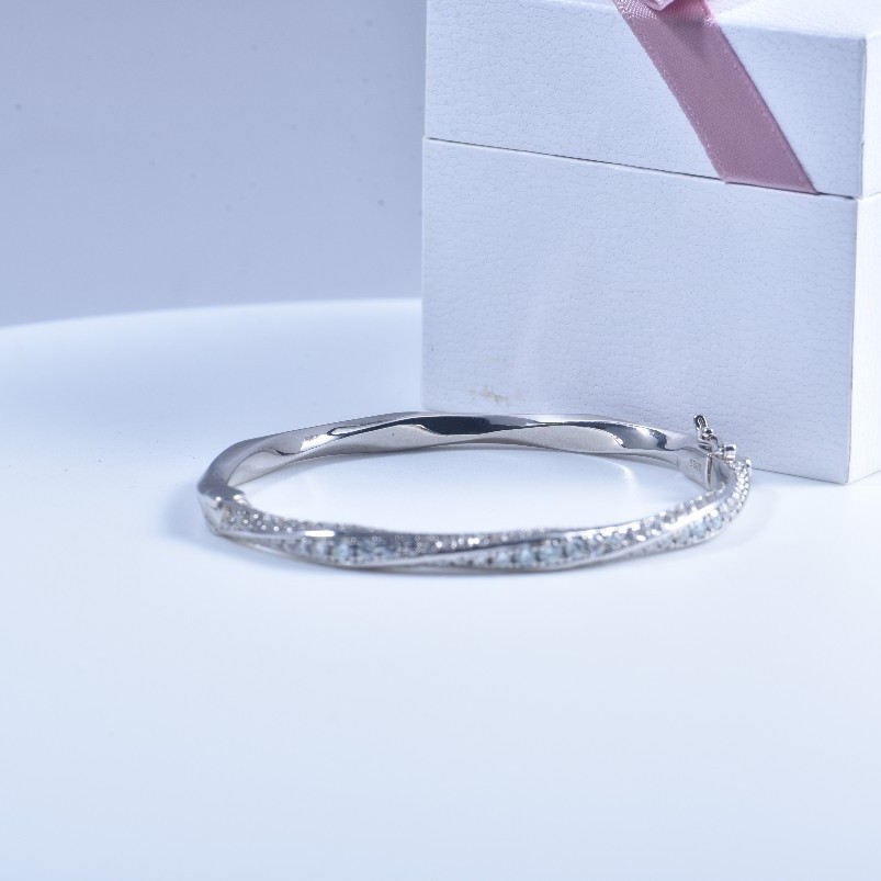s925 Sterling Silver Bangle fo - Women Fashion Jewellery reseña y precio