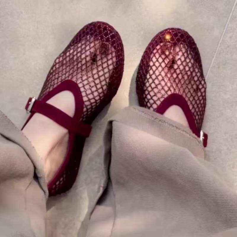 Hollow Rhinestone Baotou Sanda - Women Fashion Heels reseña y precio